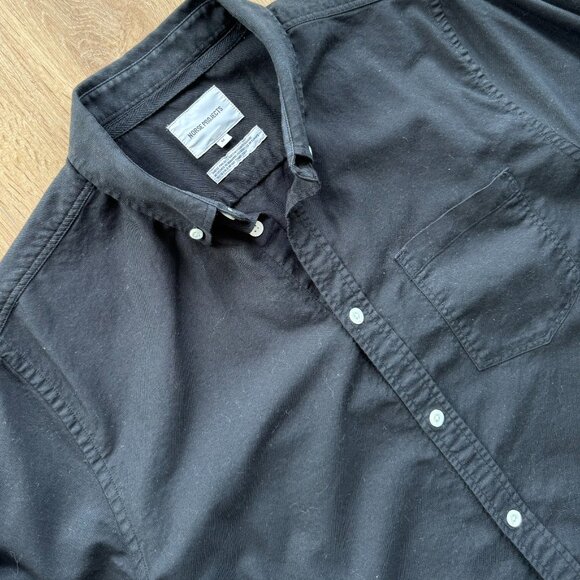 Norse Projects Oxford Cloth Button Down Shirt (Black) - Picture 4 of 5
